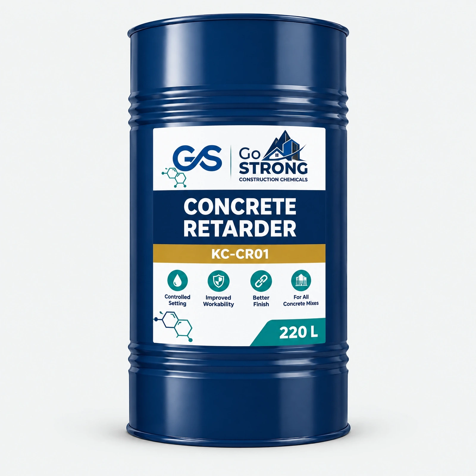 Go Strong Concrete Retarder - KC-CR01 (220 L Drum)
